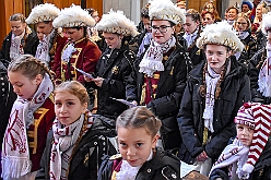 AuftaktNordvereine 2023--11-04 07  Start in die Kinderprinzencrew-Session - In der Anbteikirche in Duisburg-Hamborn starten die Duisburger Jecken, wie in an den Jahren  zuvor, mit eine karnevalistischen Messe in die kommende Session. Wir vier waren schon oft mit „unseren“ Piraten des Südens hier zum Auftakt am Rathaus. Aber dieses Jahr nun als die Duisburger Kinderprinzencrew 2024. : DVPJ, Matthias I, Kinderprinz Leonardo I., Prinzessin, Milena I., HDK, Duisburg, Karneval, Helau, Tollität, Event, Session 2023, Session 2024, Hauptausschuss, Gemeinschaft