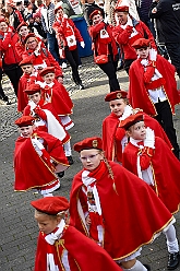 AuftaktNordvereine 2023--11-04 45  Start in die Kinderprinzencrew-Session - In der Anbteikirche in Duisburg-Hamborn starten die Duisburger Jecken, wie in an den Jahren  zuvor, mit eine karnevalistischen Messe in die kommende Session. Wir vier waren schon oft mit „unseren“ Piraten des Südens hier zum Auftakt am Rathaus. Aber dieses Jahr nun als die Duisburger Kinderprinzencrew 2024. : DVPJ, Matthias I, Kinderprinz Leonardo I., Prinzessin, Milena I., HDK, Duisburg, Karneval, Helau, Tollität, Event, Session 2023, Session 2024, Hauptausschuss, Gemeinschaft